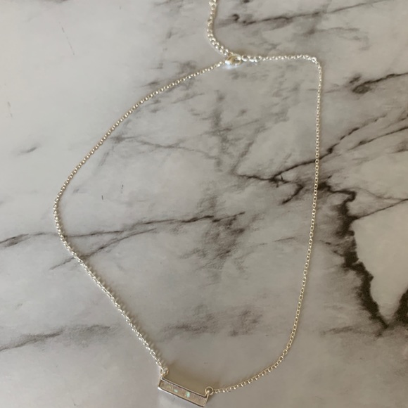 Beautiful opal bar necklace - Picture 2 of 3